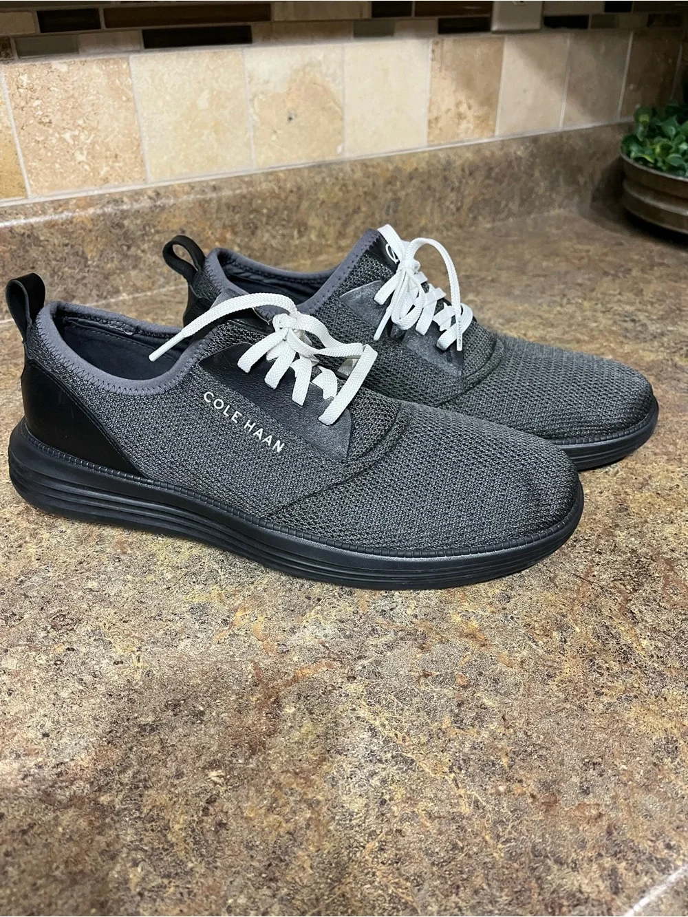 Cole Haan GrandSport Journey Knit Black Sneakers Men Sz 12 NWOT Comfort